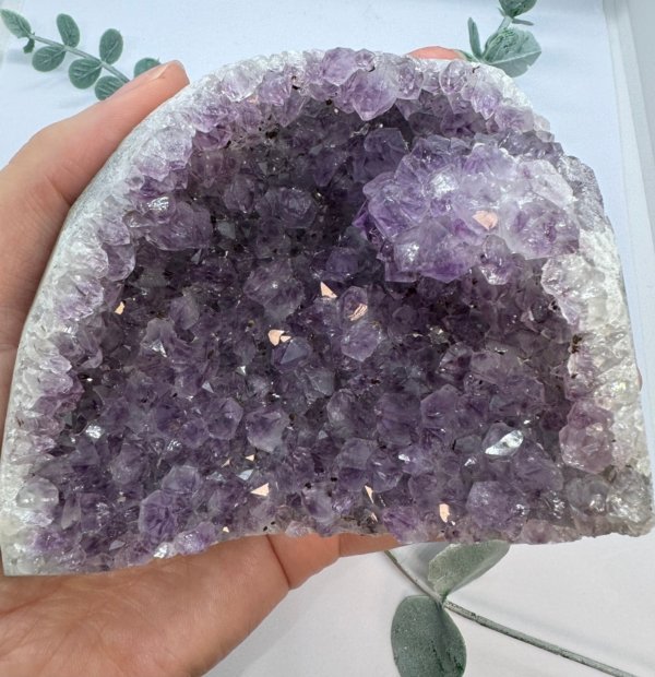 Amethist geode staand - Afbeelding 2